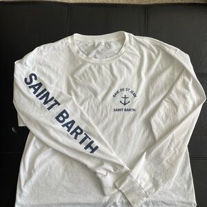 Brandy Melville White Relaxed Long Sleeve Hoodie